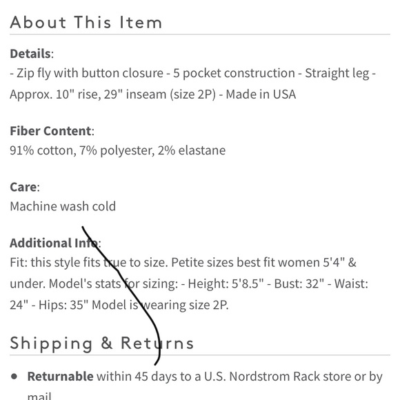 NWT NYDJ Marilyn Straight Jean (Petite) - Picture 9 of 9